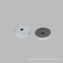 Coating Zinc Ferrite Magnet Holer Round Base Supporter